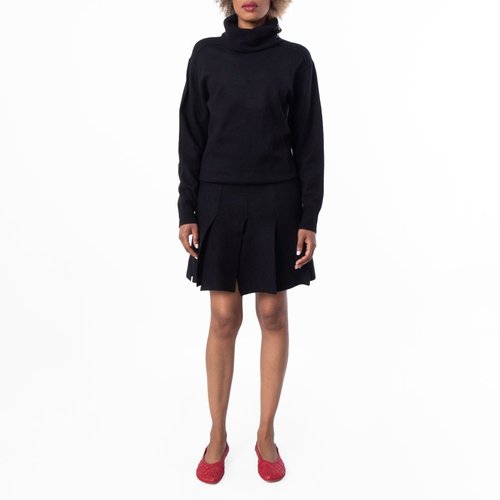 Burberry Long-Sleeved Wool Dress - Blue - 8098644