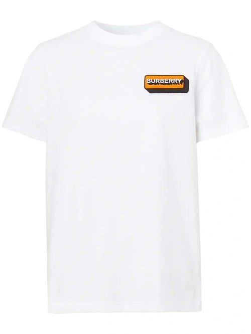 Burberry Margot LogoApplique Cotton T-Shirt - White - 8056032