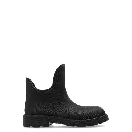 Burberry Marsh Round-Toe Slip-On Ankle Boots - Black - 8077371