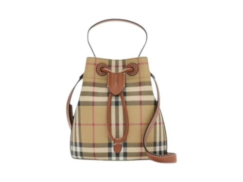 Burberry MN Drawstring Bag - Vintage Check/Briar Brown