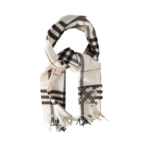 Burberry Mu G Check Ekd X Stitch Scarf - 8117676 PEBB