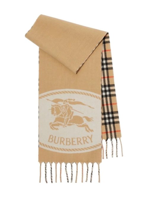 Burberry Mu Knight St To Chck Scarf - Check Sand - 8109751