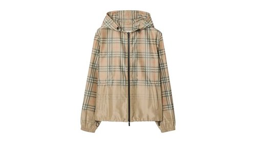 Burberry Newport Check Zip Hoodie - Sand Ip Check - 8118831