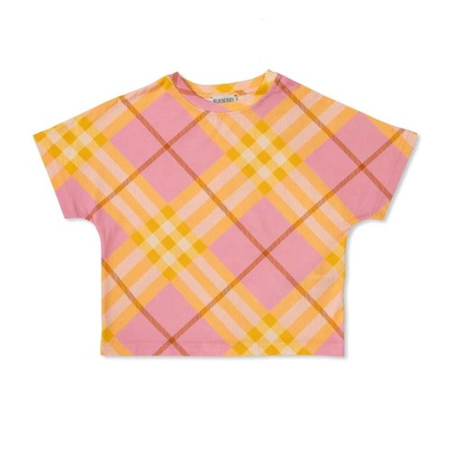 Burberry Nova Check Crewneck Cotton T-Shirt - 8088675