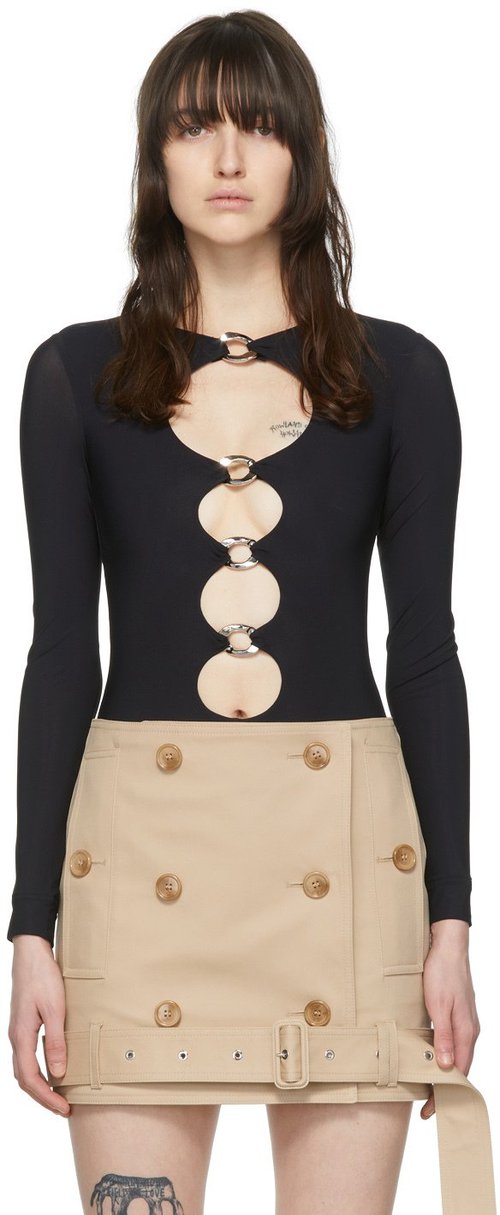 Burberry Nylon Bodysuit - Black - 8054400