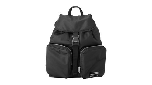 Burberry Nylon Flip Backpack - Black
