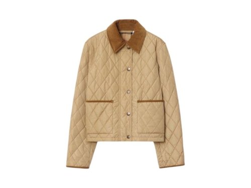 Burberry Oldham Outerwear - Flax/Sand Lp Check - 8107466