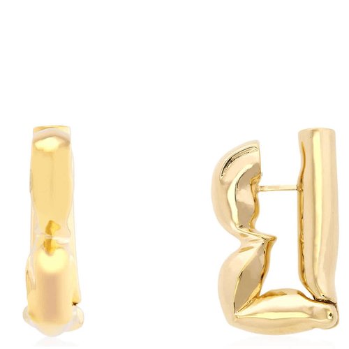Burberry Packet B Gold Statement Earring - Gold Tone - 8080415