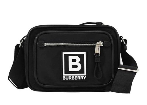 Burberry Paddy Logo Shoulder Bag - Black