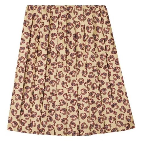 Burberry Paisley Print Pleated Midi Skirt - 8099112