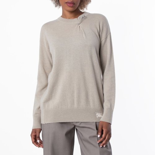 Burberry Paperclip Detail Cashmere Jumper - 8083925