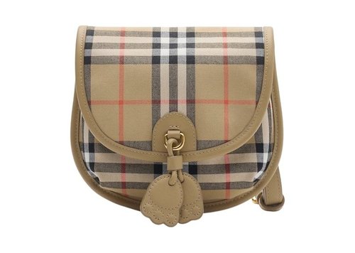 Burberry Plaid Crossbody - Sand Beige