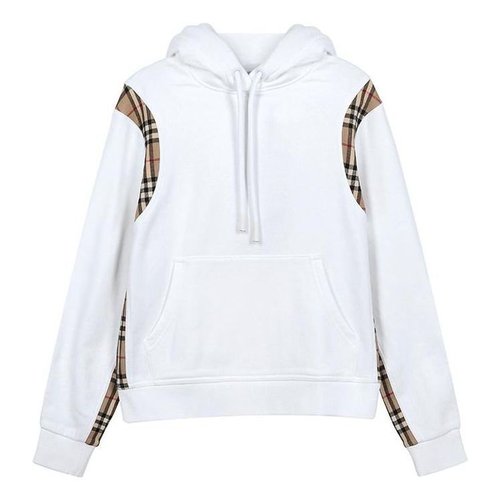 Burberry Plaid Loose hoodie - White - 80321291