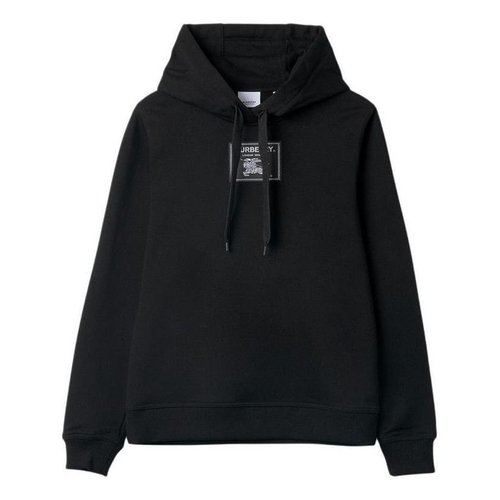 Burberry Prosum Label Hoodie - Black - 8063475