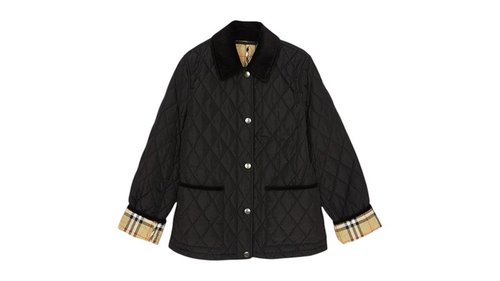Burberry Quilted Nylon Jacket - Black/Sand - 8107510