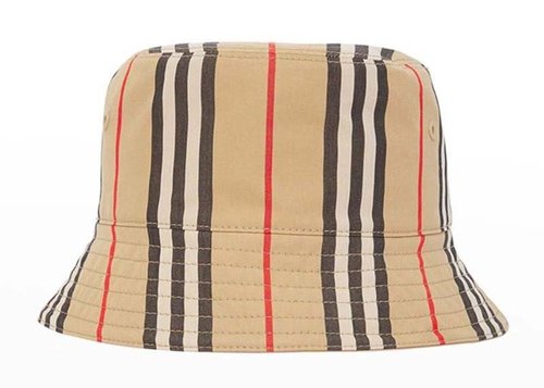 Burberry Reversible Icon Stripe Bucket Hat - Beige - 8049433