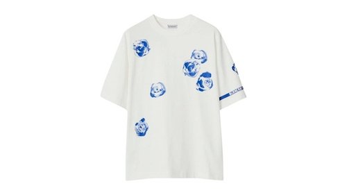 Burberry Rose Cotton T-Shirt - White - 80813421