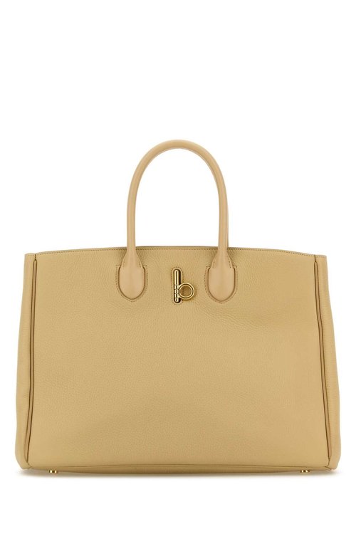 Burberry Sand Leather Medium Rocking Horse Handbag - 8099407_B8626