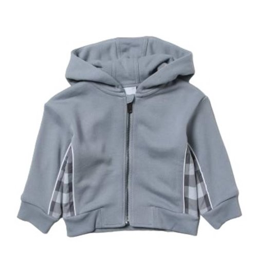 Burberry Shale Graham Check Hoodie - Blue - 8047921