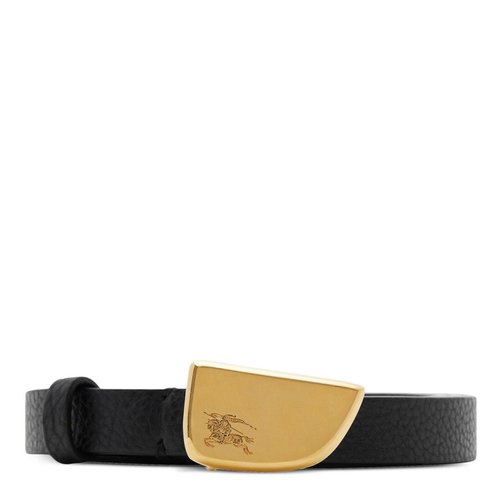 Burberry Shield EKD Leather Belt - Black/Blue/Gold Tone - 8093390