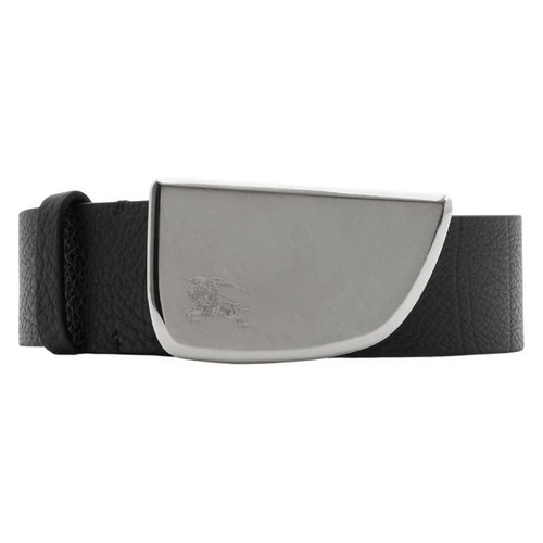 Burberry Shield Leather Belt - Black/Blue - 8089528