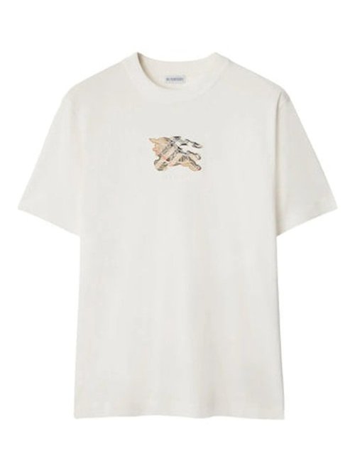 Burberry Short Crew Neck Sleeve T-Shirt - Chalk - 8116170