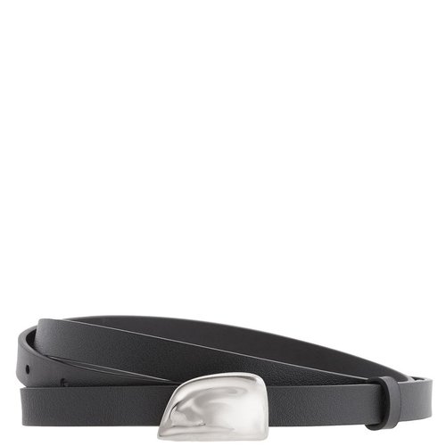 Burberry Signature Shield Leather Belt - Grey - 8088203