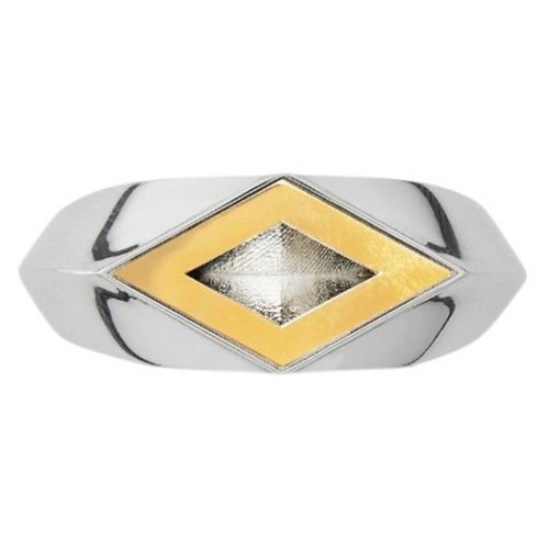 Burberry Silver and Gold-plated Hollow Ring - Gold Tone/Pink/Rose Gold Tone/Silver Tone - 8078955