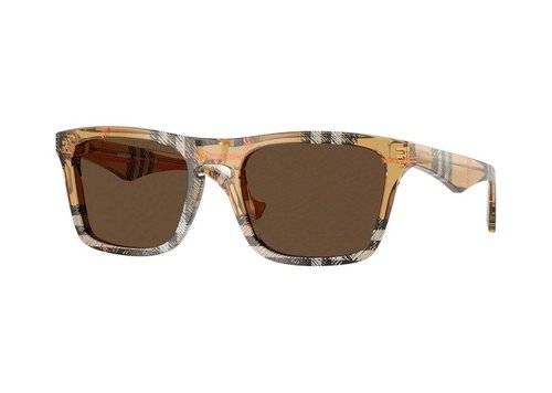 Burberry Square Sunglasses - Check Sand (Be_4434_414673_57Mm)