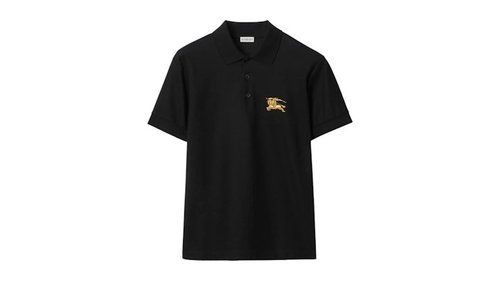 Burberry Stan Small Logo T-Shirt - Black - 8119008