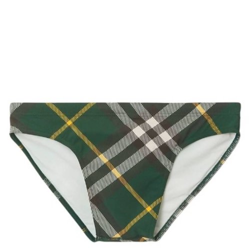 Burberry Stretch Nylon Check Swim Briefs - 8082508