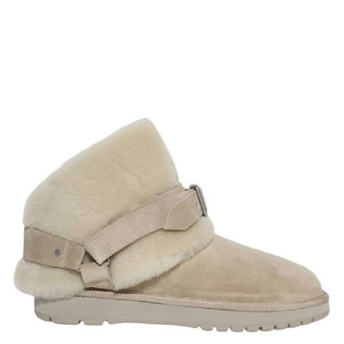 Burberry Suede And Shearling Chubby Boots - Blue - 8095547