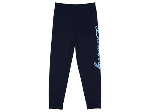 Burberry Logo Script-Print Track Trousers - Blue/Grey - 8061435