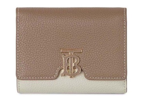 Burberry TB Compact Wallet - Camel/Abeige/Warmtan