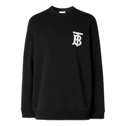 Burberry TB Crewneck Sweatshirt - Black - 8024602
