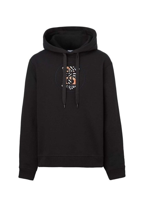 Burberry TB Monogram Hoodie - Black - 8057313