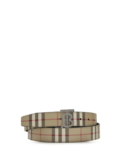 Burberry Tb Reversible Check Belt - 8122297_A7587