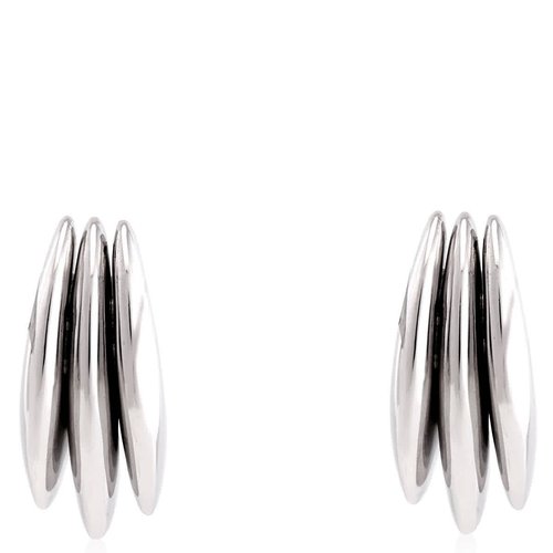 Burberry Triple Thorn Sculptural Silver Earrings - Silver Tone - 8092244