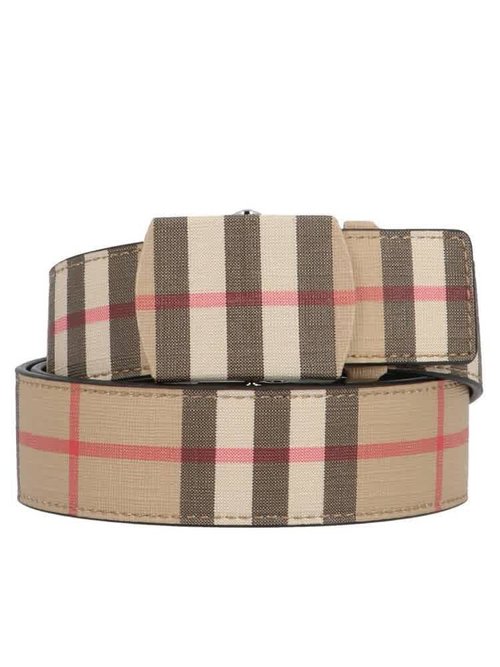 Burberry Vintage Check E-canvas Belt - Beige - 8021776