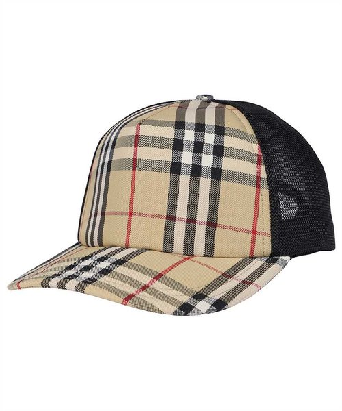 Burberry Vintage Check Trucker Hat In - Beige - 8070787