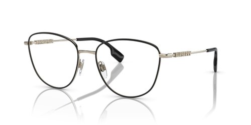 Burberry Virginia Demo Cat Eye Ladies Eyeglasses BE1376 1109 53 - Black - BE1376 1109 53
