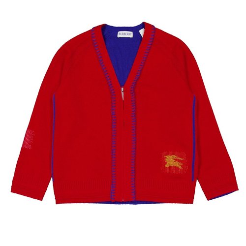 Burberry Willis Ekd Cashmere Cardigan - Blue - 8100344