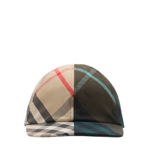 Burberrycolor Check Pattern Cotton Baseball Hat - Multi-Color - 8099999