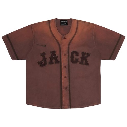 Cactus Jack by Travis Scott x Fragment x Nike Tokyo Jack Retro Baseball Jersey - 0194510004CJBTSXBROW302