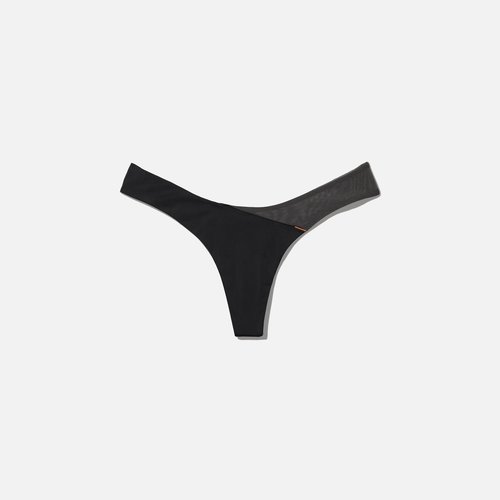 Calvin Klein x Heron Preston Micro Mesh Thong - Black/Dark Grey - 40165WB-001-BLK