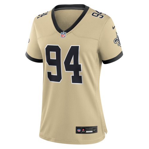 Cameron Air Jordan New Orleans Saints Womenâs Nike NFL Game Jersey - Gold - 67NW0EBM7WF-000