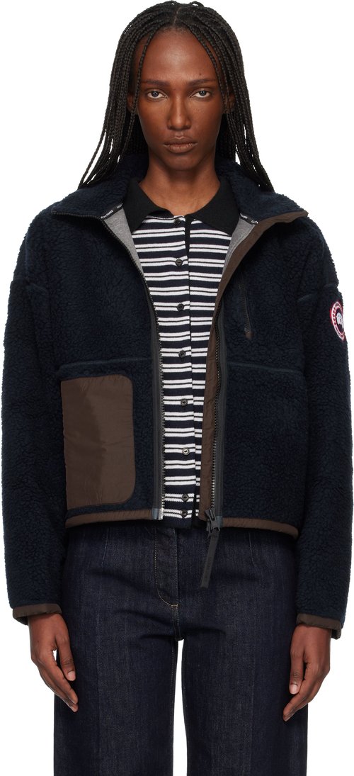 Canada Goose Black Simcoe Zip Up Fleece Jacket - Nocturne/Terra- - 1101W9103