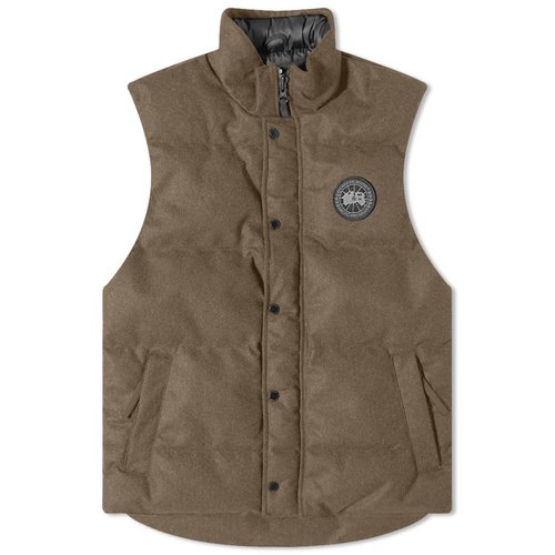 Canada Goose Dynaluxe Wool Garson Vest - Military Green Melange - 4151M1-1162