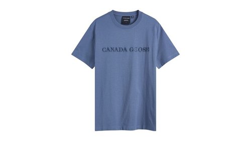 Canada Goose Embroidered Wordmark Emersen T-Shirt - Ozone Blue