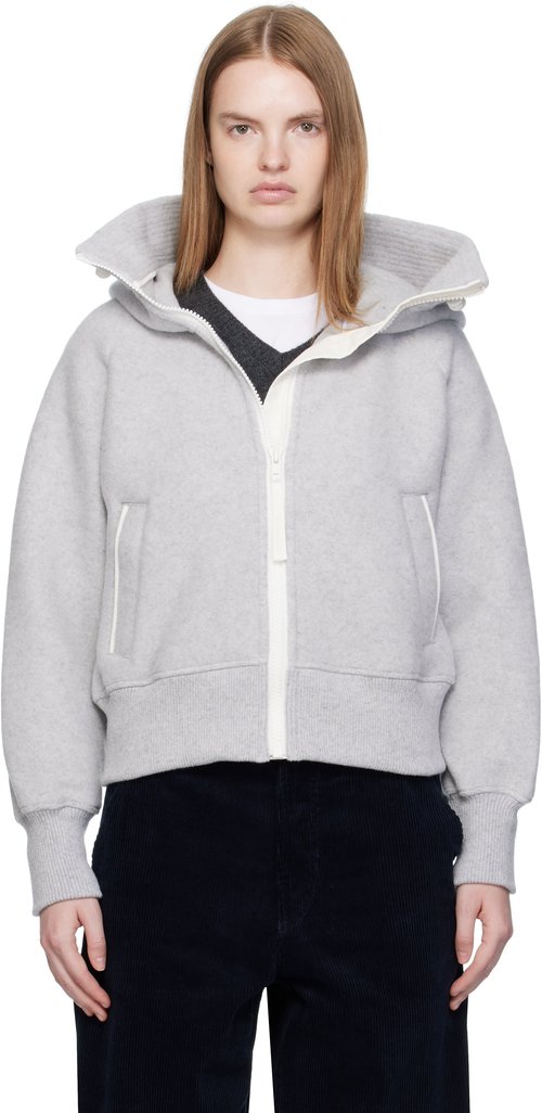 Canada Goose Gray Chilliwack Kind Fleece Hoodie - Silverbirch Hea - 7102WW9309